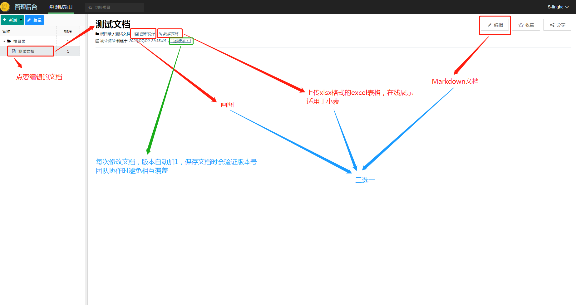 编辑文档 编辑文档